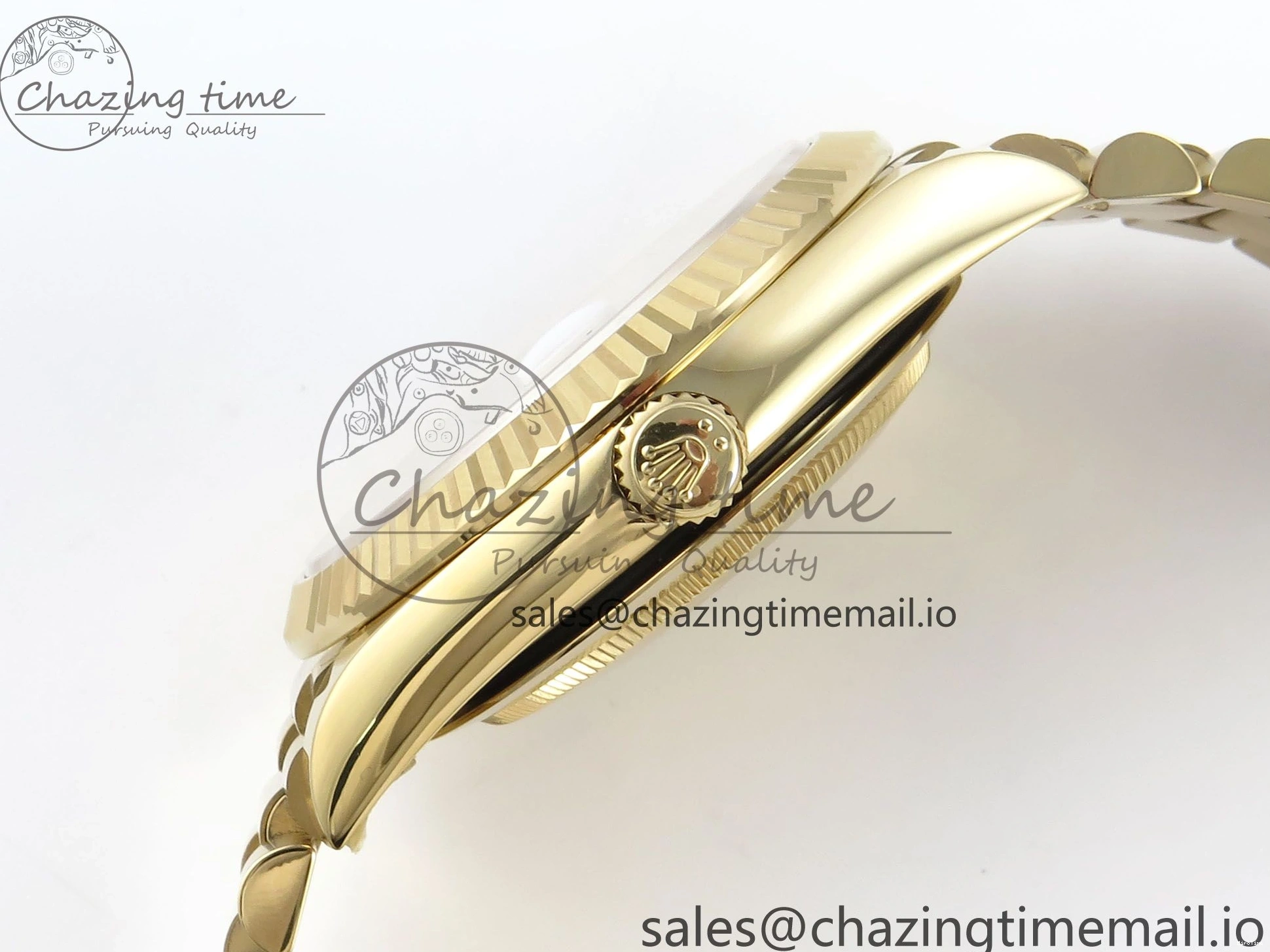 MiroTime 1219 Day Date 40 YG 228238 Noob 1:1 Best Edition White MOP Crystal Dial on President Bracelet A2836 (Gain Weight) Breathable 804